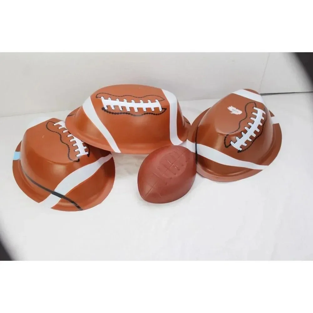 Football snack bowls 3full 1small